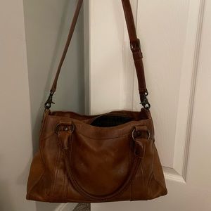 Frye Melissa Satchel Cognac